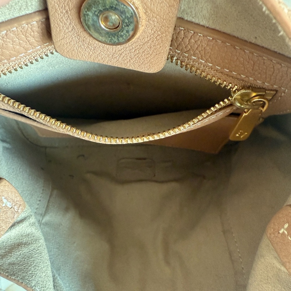 Frances Valentine “June” Tan Leather Hobo Bag - Picture 7 of 13